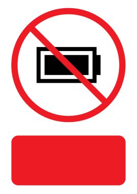 Resimli Simge Arka Planda İzole - Pil