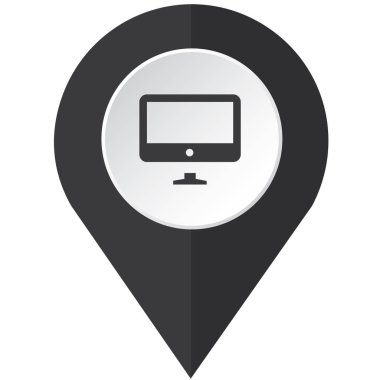 Resimli Simge Arka Planda İzole - Tv