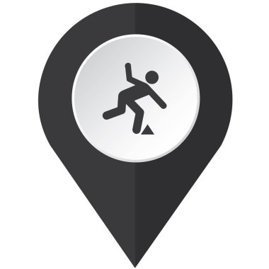 Resimli Simge Arka Planda İzole - Trip Hazard