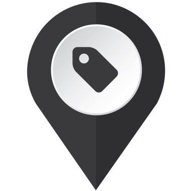 Resimli Simge Arka Planda İzole - Etiket