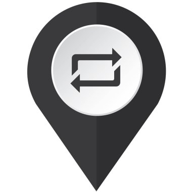 Resimli Simge Arka Planda İzole - Kareli Yenileme