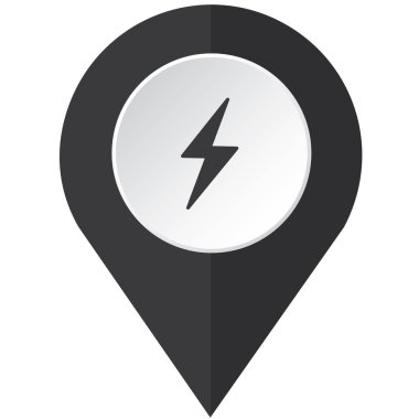 Resimli Simge Arka Planda İzole - Şimşek Çakma