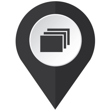 Resimli Simge Arka Planda İzole - Katmanlar Doldu