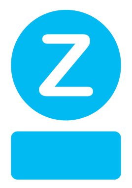 Resimli Simge Arka Planda İzole - Z