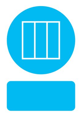 Resimli Simge Arka Planda İzole - Web Wireframe Üçlü