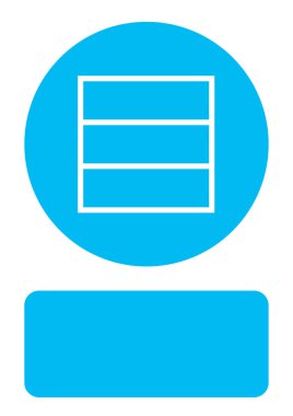 Resimli Simge Arka Planda İzole - Web Wireframe Üçlü