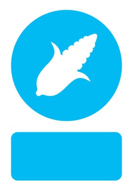 Resimli Simge Arka Planda İzole - Tatlı mısır