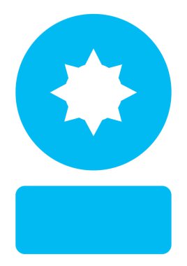 Resimli Simge Arka Planda İzole - Sunshine