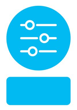 Resimli Simge Arka Planda Yalıtılmış - Yatay Ayarlar