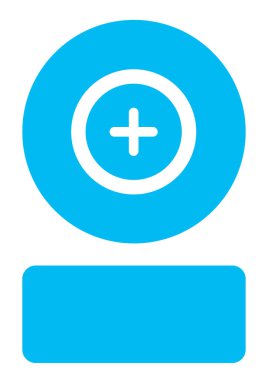 Resimli Simge Arka Planda İzole - Yuvarlak Çapraz-81