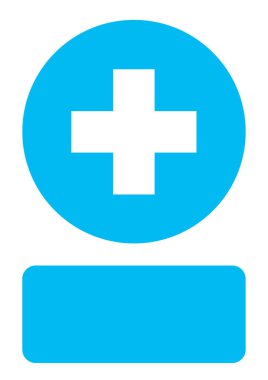 Resimli Simge Arka Planda İzole - Artı