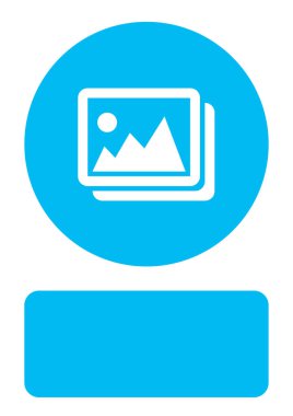 Resimli Simge Arka Planda İzole - Fotoğraflar