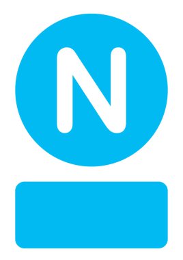 Resimli Simge Arka Planda İzole - N