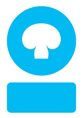 Resimli Simge Arka Planda İzole - Mantar