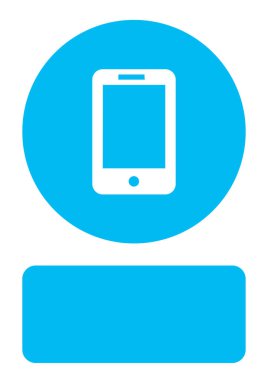 Resimli Simge Arka Planda İzole - Mobil