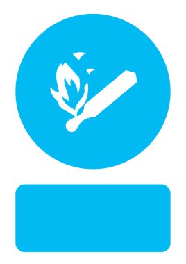 Resimli Simge Arka Planda İzole - Eşleştirme ve Alev