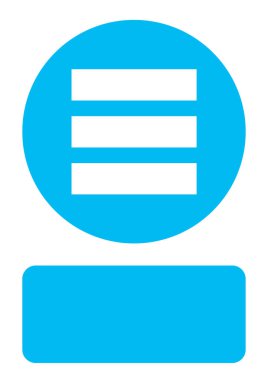 Resimli Simge Arka Planda İzole - Menü