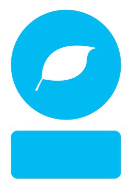 Resimli Simge Arka Planda İzole - Yaprak