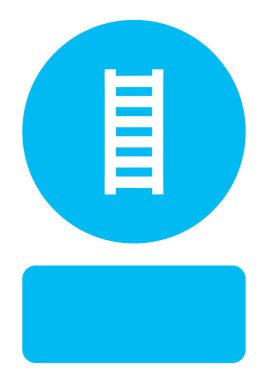 Resimli Simge Arka Planda İzole - Merdiven