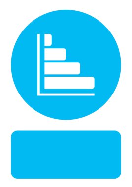 Resimli Simge Arka Planda İzole - Yatay Grafik