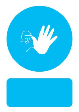 Resimli Simge Arka Planda İzole - Yüksek Beş