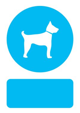 Resimli Simge Arka Planda İzole - Bekçi Köpeği