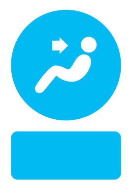 Resimli Simge Arka Planda İzole - Face Fans