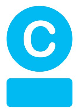 Resimli Simge Arka Planda İzole - C