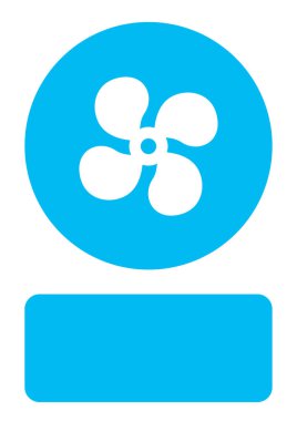 Resimli Simge Arka Planda İzole - Araba Fanı