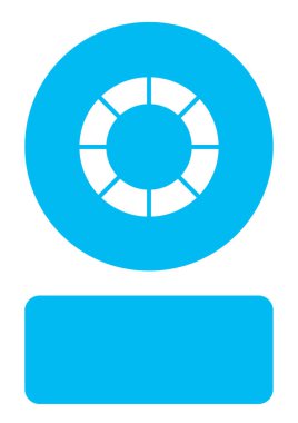 Resimli Simge Arka Planda İzole - Blok Yükleme