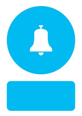 Resimli Simge Arka Planda İzole - Bell