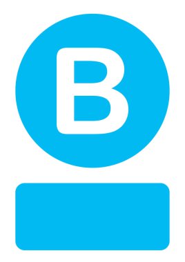 Resimli Simge Arka Planda İzole - B