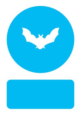 Resimli Simge Arka Planda İzole - Yarasa