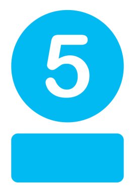 Resimli Simge Arka Planda İzole - 5