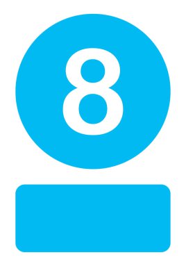 Resimli Simge Arka Planda İzole - 8