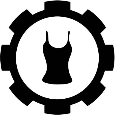 Resimli Simge Arka Planda İzole - Yelek Üst