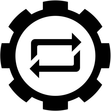 Resimli Simge Arka Planda İzole - Kareli Yenileme