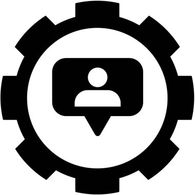 Resimli Simge Arka Planda İzole - Sosyal Medya Kişi