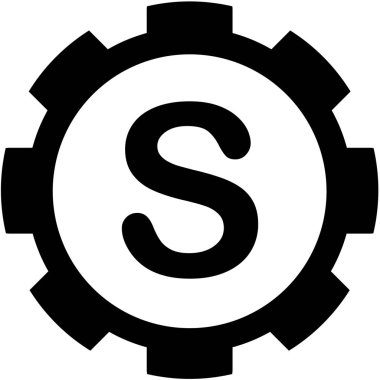 Resimli Simge Arka Planda İzole - S