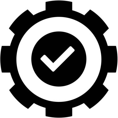 Resimli Simge Arka Planda İzole - Yuvarlak Onay Seçili