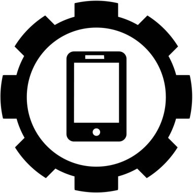 Resimli Simge Arka Planda İzole - Mobil