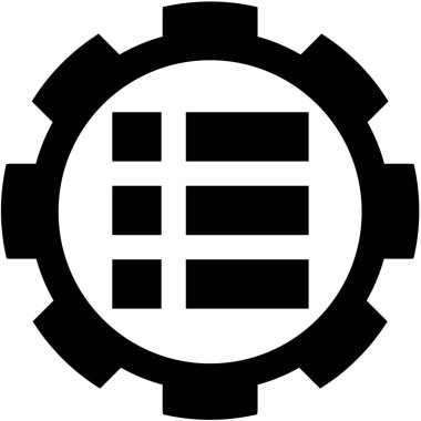 Resimli Simge Arka Planda İzole - Simgeli Menü