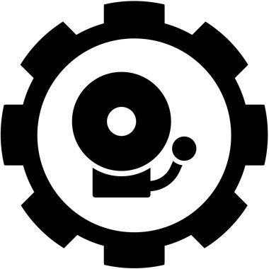 Resimli Simge Arka Planda İzole - Yangın Alarm Zili