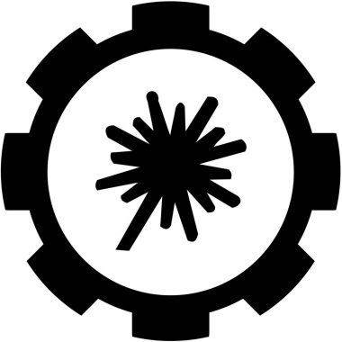 Resimli Simge Arka Planda İzole - Explosion Thick