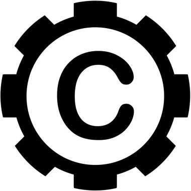 Resimli Simge Arka Planda İzole - C