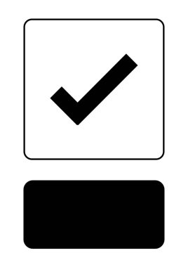 Resimli Simge Arka Planda İzole - Tick Başarı