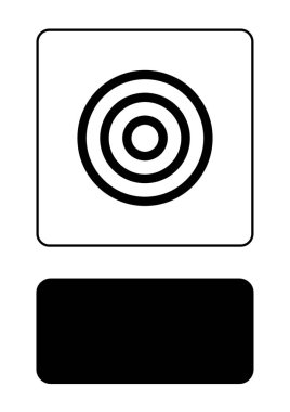 Resimli Simge Arka Planda İzole - Hedef