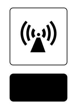 Resimli Simge Arka Planda İzole - Radyo Kulesi