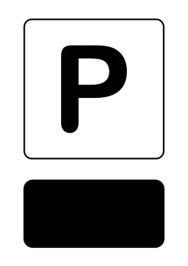 Resimli Simge Arka Planda İzole - P