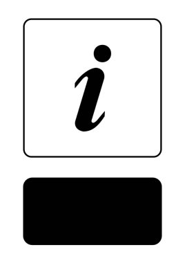 Resimli Simge Arka Planda İzole - Bilgi